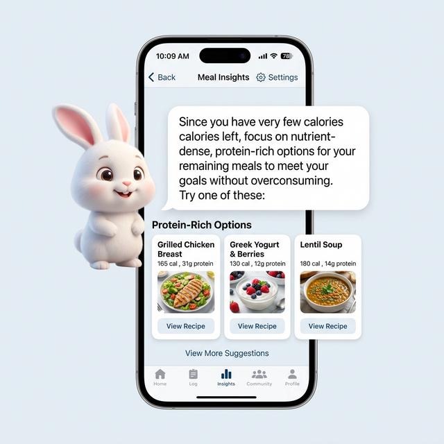 A proactive meal suggestion from Macrite